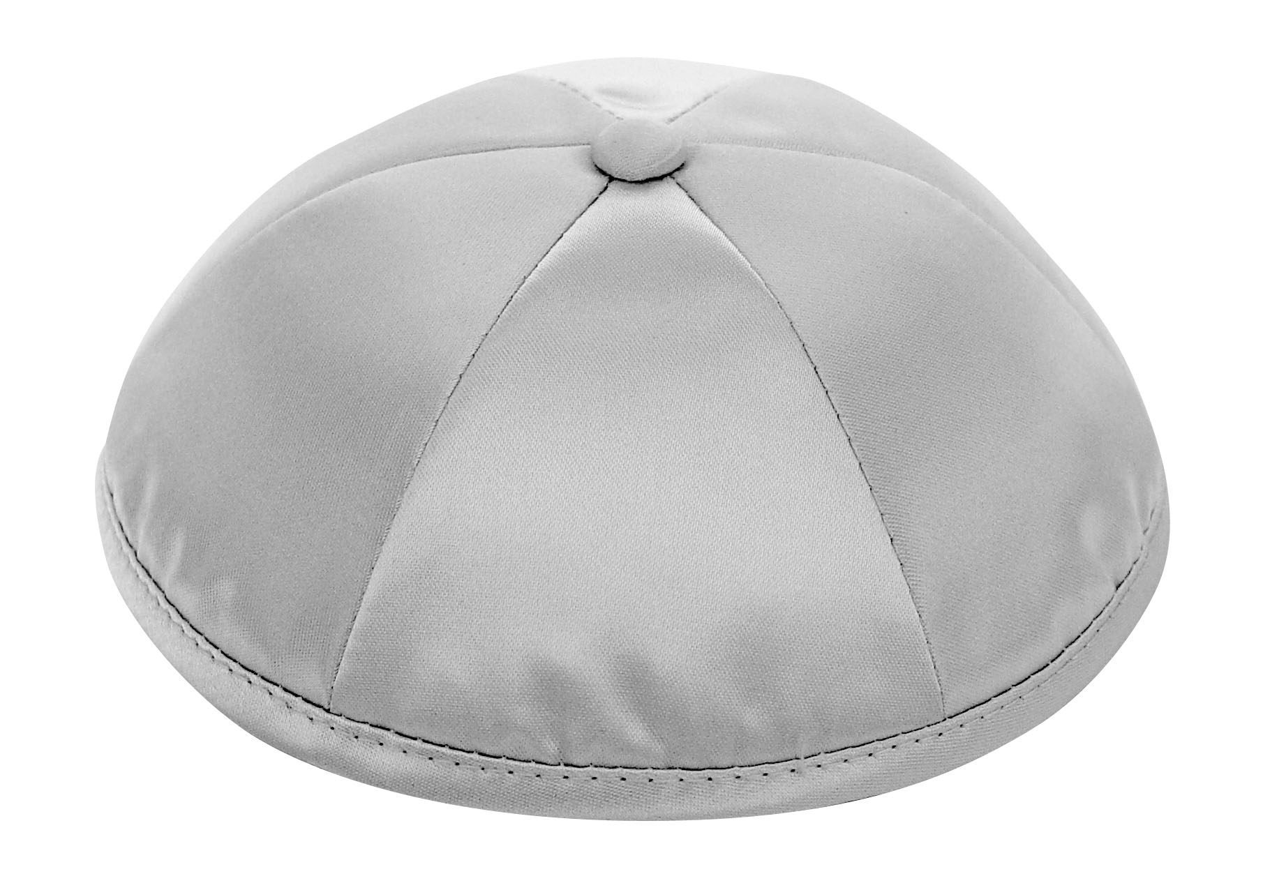 Medium Grey Deluxe Satin Kippah